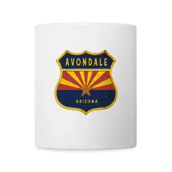 Avondale Arizona flags crest design - Mug - white - Front