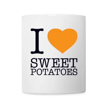 J’ADORE LES PATATES DOUCES - Mug blanc - blanc - Devant