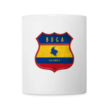 Buga Colombie Conception des armoiries - Mug blanc - blanc - Devant