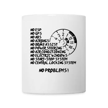 "No Problems" - Tasse - Weiß - Vorne