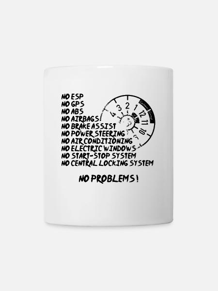 "No Problems" - Tasse - Weiß