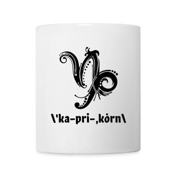 Astrologie Steinbock Sternbild Spruch Horoskop - Tasse - Weiß - Vorne