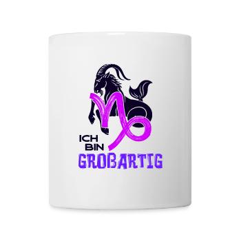 Astrologie Steinbock Tierkreiszeichen Statement - Tasse - Weiß - Vorne