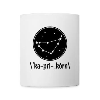 Konstellation Steinbock Gestirne Galaxie Himmel - Tasse - Weiß - Vorne