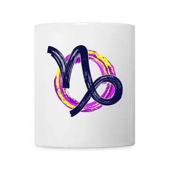 Astronomy Esoteric Capricorn Zodiac Horoscope - Mug - white - Front
