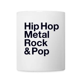 Hip Hop Metal Rock Pop Musikliebhaber - Tasse - Weiß - Vorne