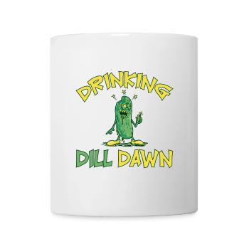 Drinking Dill Dawn Betrunkene Gurke Dillgurke - Tasse - Weiß - Vorne