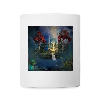 Drachenhöhe auf der Insel - Tasse - Weiß - Vorne