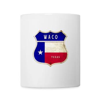 Waco Texas crest flags design - Mug - white - Front