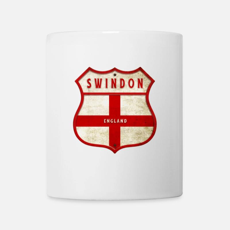Swindon England Wappen - Tasse - Weiß