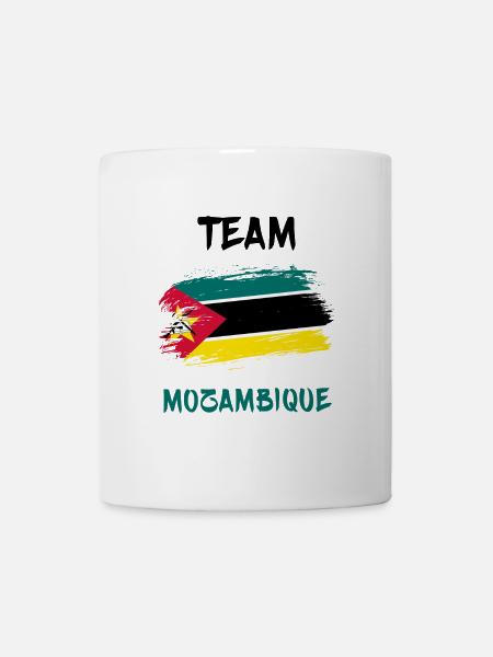 Team Mosambik Flaggen Design - Tasse - Weiß