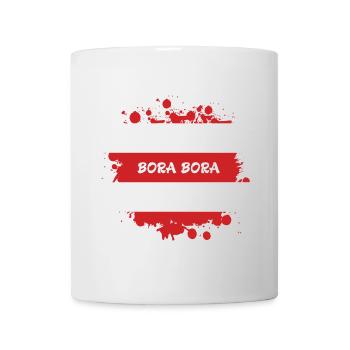 Bora Bora Klecks Flag Design - Mug - white - Front