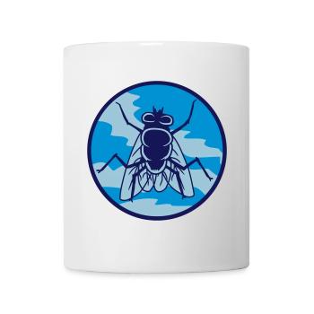 Kreis Stubenfliege kleine Hausfliege - Tasse - Weiß - Vorne