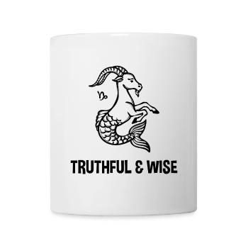 Sternzeichen Statement Steinbock Horoskop Galaxie - Tasse - Weiß - Vorne