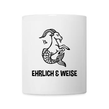 Steinbock Statement Galaxie Astrologie Tierkreis - Tasse - Weiß - Vorne
