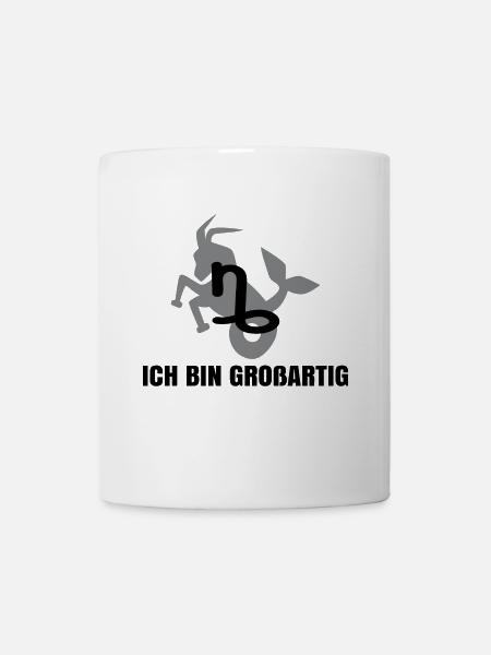 Astronomie Tierkreis Statement Steinbock Horoskop - Tasse - Weiß