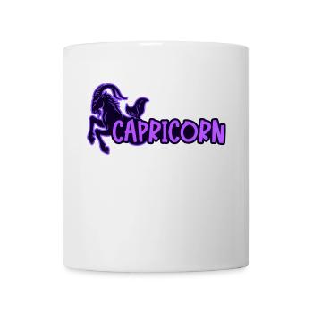 Steinbock Spruch Horoskop Tierkreiszeichen Himmel - Tasse - Weiß - Vorne