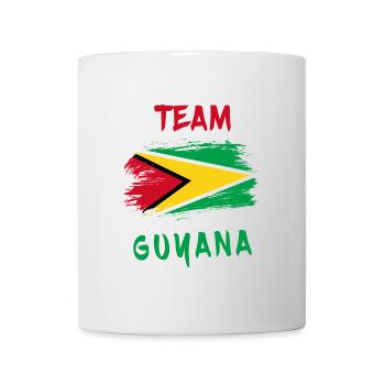 Team Guyana Flaggen Design - Tasse - Weiß - Vorne