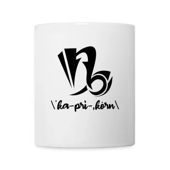 Astronomie Aberglaube Steinbock Spruch Horoskop - Tasse - Weiß - Vorne