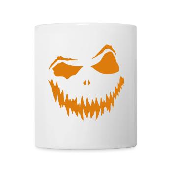 Grimace à la citrouille5 - Mug blanc - blanc - Devant