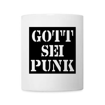 Gott sei Punk - Tasse - Weiß - Vorne