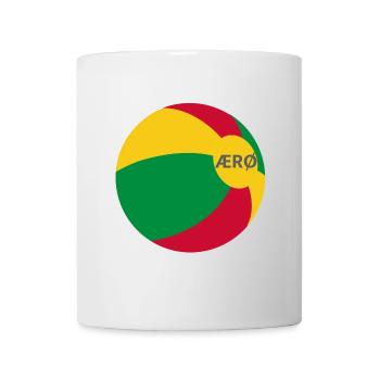 Ærø Beach Ball Denmark Flag Ostsee Dänemark Aeroe - Tasse - Weiß - Vorne