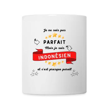 I'm not perfect but I'm Indonesian - Mug - white - Front