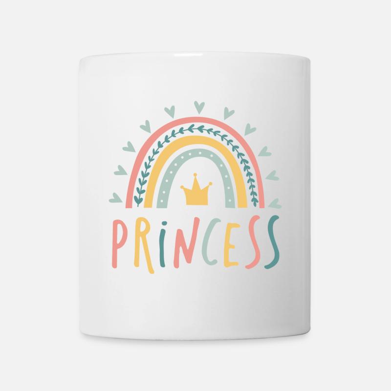 princess - rainbow - Mug - white