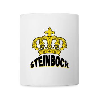 Steinbock Horoskop Spruch Sternzeichen Aberglaube - Tasse - Weiß - Vorne