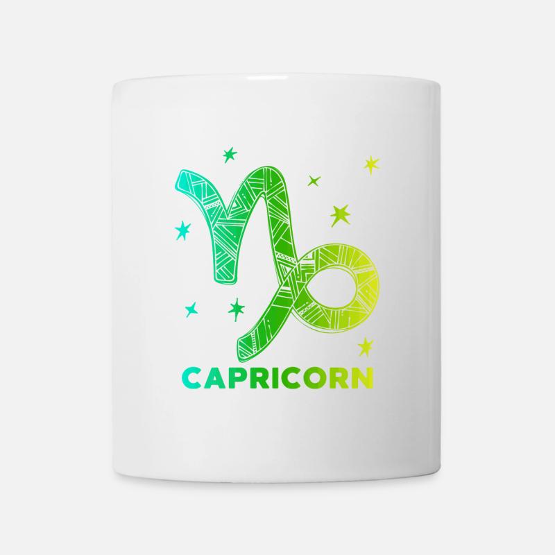 Constellation Étoiles Capricorne Zodiaque Ésotérique - Mug blanc - blanc