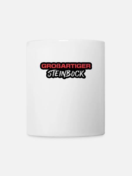 Tierkreis Horoskop Steinbock Statement Astrologie - Tasse - Weiß