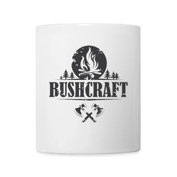 Bushcraft Used Look Survival Outdoor Logo Symbol - Mug - white - Front