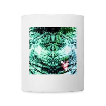 Waldreflexion Teal Schmetterling - Tasse - Weiß - Vorne