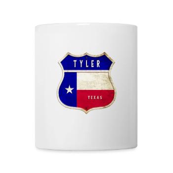 Tyler Texas crest flags design - Mug - white - Front