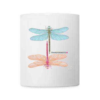 Dragonflies and Transformation by CD - Mug - white - Front