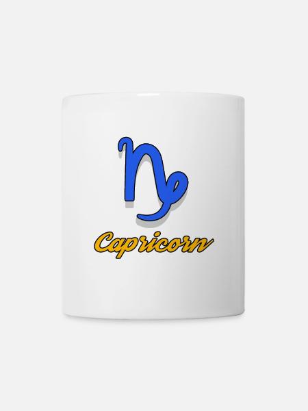 Tierkreiszeichen Astronomie Esoterik Steinbock - Tasse - Weiß