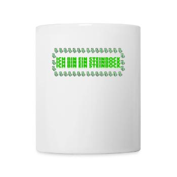 Steinbock Tierkreiszeichen Statement Horoskop - Tasse - Weiß - Vorne