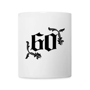 gratulieren, feiern, 60 ranken - Tasse - Weiß - Vorne