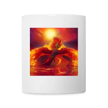 Wonderful phoenix over the ocean - Mug - white - Front