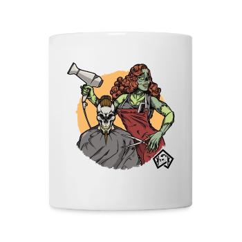 Friseurin, Friseuse, Frisörin, Friseur, Barber - Tasse - Weiß - Vorne