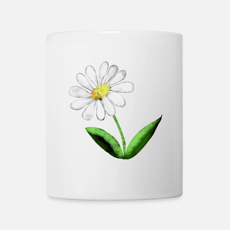 Stolze Marguerite - Tasse - Weiß