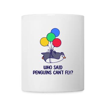 Animal Penguin Humorous Statement Balloon Bird - Mug - white - Front