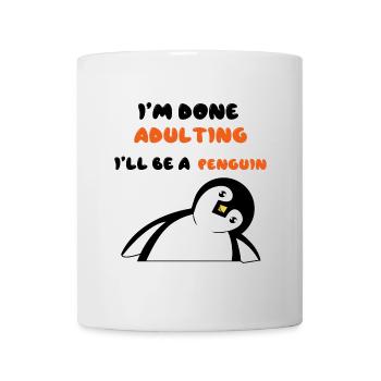 Süß Pinguin Statement Zoo Tier Vogel - Tasse - Weiß - Vorne