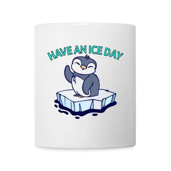 Cool Pinguin Eis Statement Vogel Tier Antarktis - Tasse - Weiß - Vorne