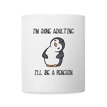 Süß Pinguin Tier Lustig Statement Südpol Vogel - Tasse - Weiß - Vorne