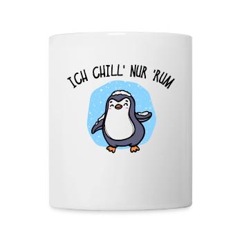 Kälte Pinguin Vogel Tier Eis Schnee Statement - Tasse - Weiß - Vorne