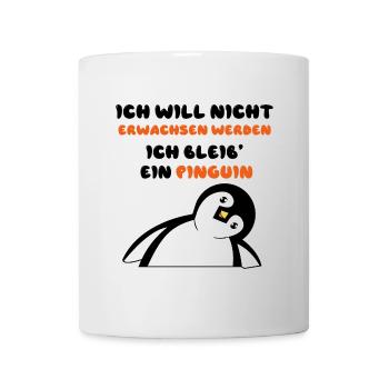 Vogel Statement Süß Pinguin Tier Zoo - Tasse - Weiß - Vorne