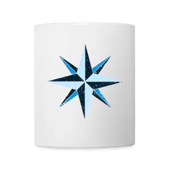 Boussole - Mug blanc - blanc - Devant