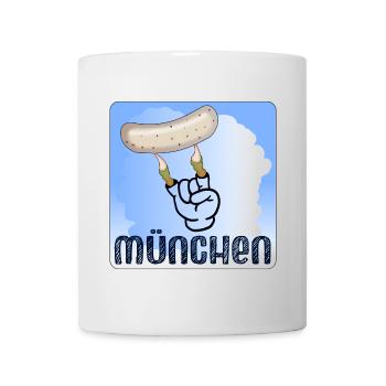 MUNICH BOUILLIE SAUCISSE - WHITE SAUSAGE ZOMBIE - Mug blanc - blanc - Devant