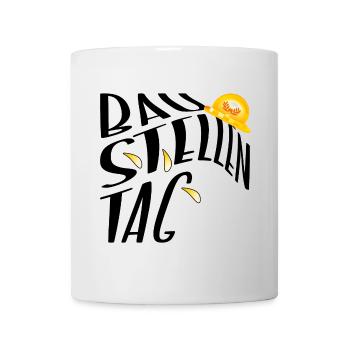 Baustellentag - BAUHERR - NEUBAU HAUSBAU - Tasse - Weiß - Vorne